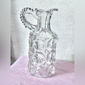Antique espg 1890 kp by model flint glass company bull’s eye cruet